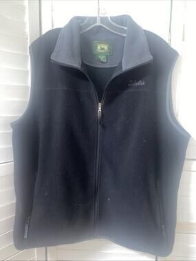 STILLWATER SUPPLY Co Cabela’s Black Fleece Full Zip Polyester VEST Men’s Large